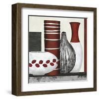 Collection Rouge - Set-Linda Wood-Framed Giclee Print