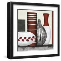 Collection Rouge - Set-Linda Wood-Framed Giclee Print