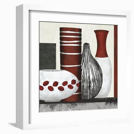 Collection Rouge - Set-Linda Wood-Framed Giclee Print