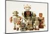 Collection Small &Large Robots-null-Mounted Art Print