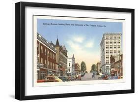 College Avenue, Athens, Georgia-null-Framed Art Print