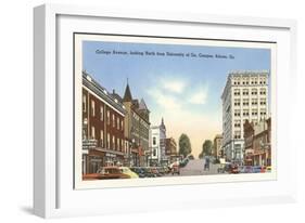 College Avenue, Athens, Georgia-null-Framed Art Print