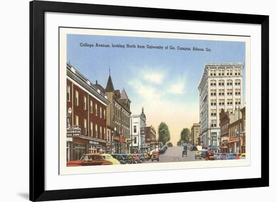 College Avenue, Athens, Georgia-null-Framed Premium Giclee Print