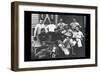 College Baseball Players with Terrier-null-Framed Premium Giclee Print