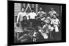 College Baseball Players with Terrier-null-Mounted Premium Giclee Print