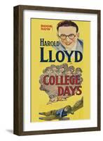 College Days - Football-null-Framed Art Print