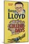 College Days - Football-null-Mounted Art Print