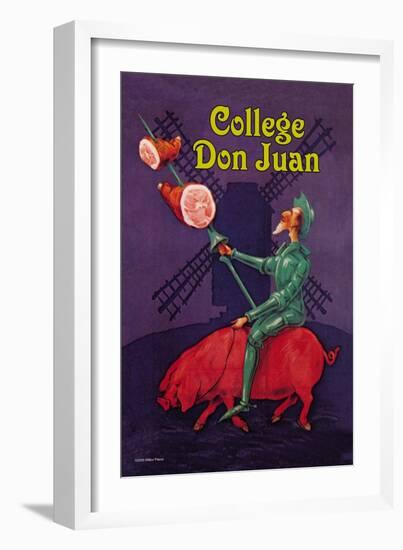 College Don Juan-null-Framed Art Print