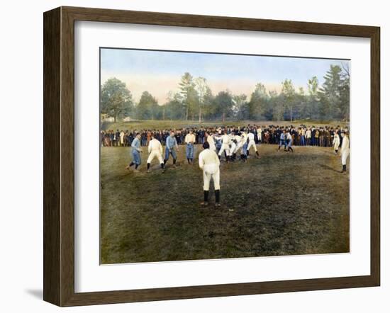 College Footbal Game, 1889-null-Framed Giclee Print