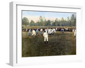 College Footbal Game, 1889-null-Framed Giclee Print