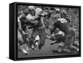 College Football Game: Georgia Tech Vs Notre Dame-Mark Kauffman-Framed Stretched Canvas