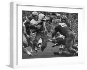 College Football Game: Georgia Tech Vs Notre Dame-Mark Kauffman-Framed Photographic Print