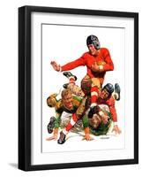 "College Football,"October 15, 1932-J.F. Kernan-Framed Giclee Print