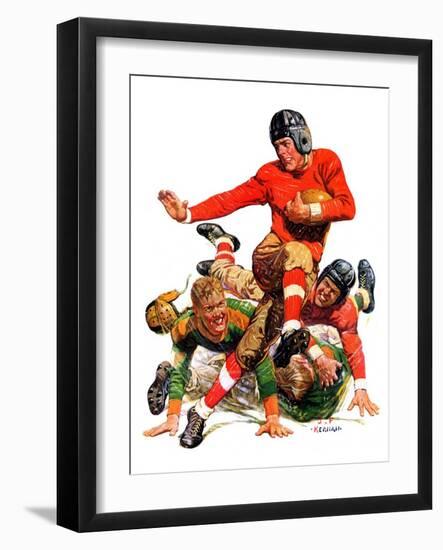 "College Football,"October 15, 1932-J.F. Kernan-Framed Giclee Print