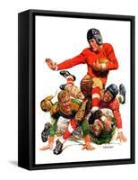 "College Football,"October 15, 1932-J.F. Kernan-Framed Stretched Canvas