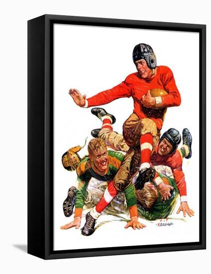 "College Football,"October 15, 1932-J.F. Kernan-Framed Stretched Canvas