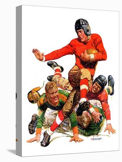 "College Football,"October 15, 1932-J.F. Kernan-Stretched Canvas