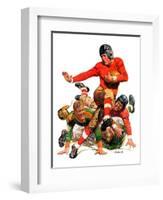 "College Football,"October 15, 1932-J.F. Kernan-Framed Giclee Print