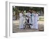 College Girls Wearing Traditional Ao Dai at West Lake on Graduation Day, Indochina, Southeast Asia-Robert Francis-Framed Photographic Print