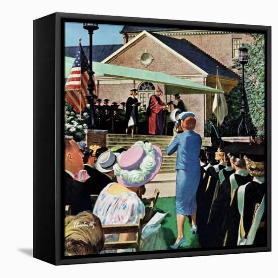 "College Graduation," June 4, 1960-Thornton Utz-Framed Stretched Canvas