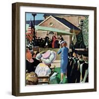 "College Graduation," June 4, 1960-Thornton Utz-Framed Premium Giclee Print