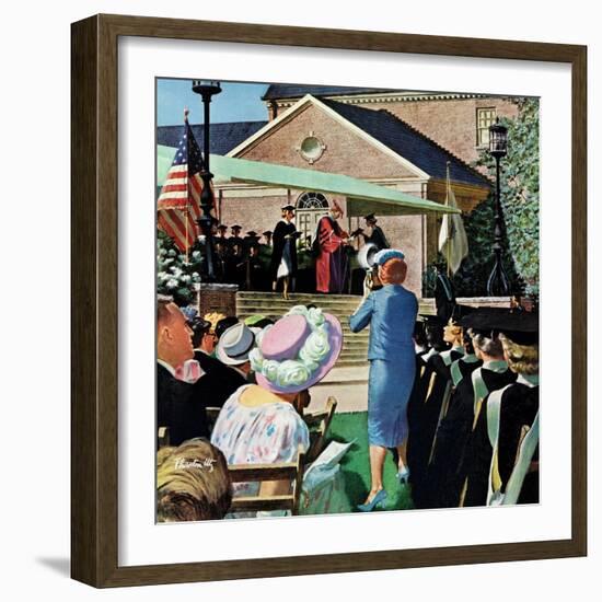 "College Graduation," June 4, 1960-Thornton Utz-Framed Premium Giclee Print