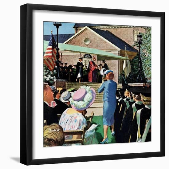 "College Graduation," June 4, 1960-Thornton Utz-Framed Premium Giclee Print