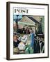 "College Graduation," Saturday Evening Post Cover, June 4, 1960-Thornton Utz-Framed Giclee Print