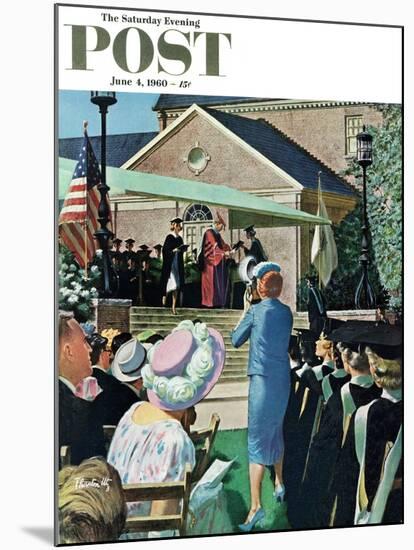 "College Graduation," Saturday Evening Post Cover, June 4, 1960-Thornton Utz-Mounted Giclee Print