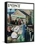 "College Graduation," Saturday Evening Post Cover, June 4, 1960-Thornton Utz-Framed Stretched Canvas