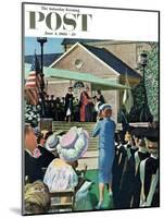 "College Graduation," Saturday Evening Post Cover, June 4, 1960-Thornton Utz-Mounted Giclee Print