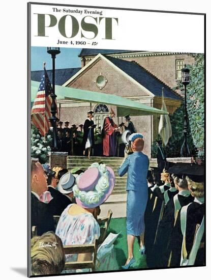 "College Graduation," Saturday Evening Post Cover, June 4, 1960-Thornton Utz-Mounted Giclee Print