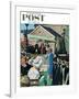 "College Graduation," Saturday Evening Post Cover, June 4, 1960-Thornton Utz-Framed Giclee Print