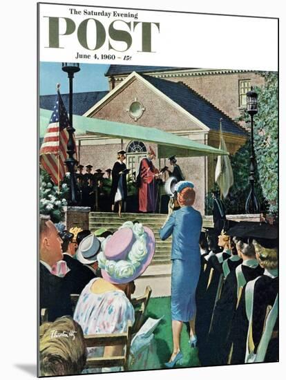 "College Graduation," Saturday Evening Post Cover, June 4, 1960-Thornton Utz-Mounted Giclee Print