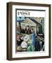 "College Graduation," Saturday Evening Post Cover, June 4, 1960-Thornton Utz-Framed Giclee Print