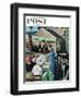 "College Graduation," Saturday Evening Post Cover, June 4, 1960-Thornton Utz-Framed Giclee Print