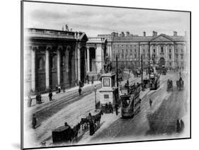 College Green, Dublin, C.1900-Irish Photographer-Mounted Giclee Print