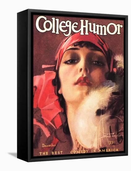 College Humour, Portraits Flappers Magazine, USA, 1910-null-Framed Stretched Canvas