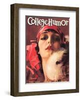 College Humour, Portraits Flappers Magazine, USA, 1910-null-Framed Giclee Print