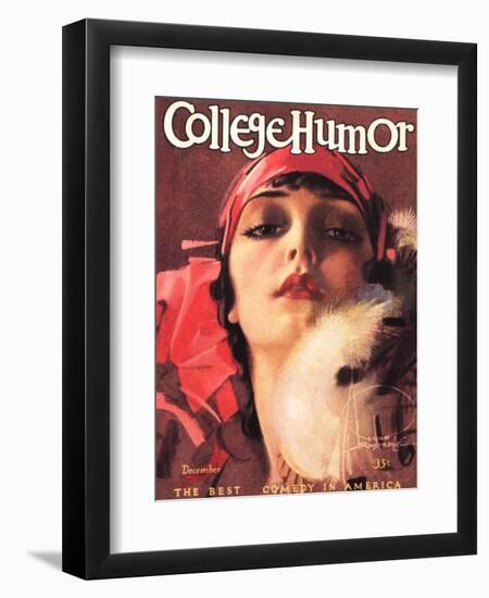College Humour, Portraits Flappers Magazine, USA, 1910-null-Framed Giclee Print