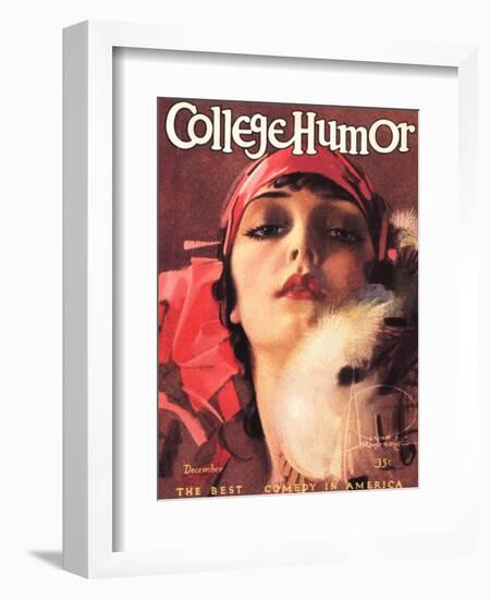 College Humour, Portraits Flappers Magazine, USA, 1910-null-Framed Giclee Print