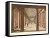 College Library, Dublin, 1793-James Malton-Framed Stretched Canvas
