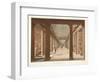 College Library, Dublin, 1793-James Malton-Framed Giclee Print