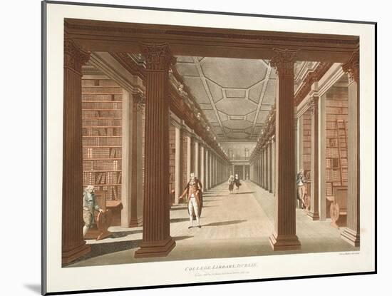 College Library, Dublin, 1793-James Malton-Mounted Giclee Print