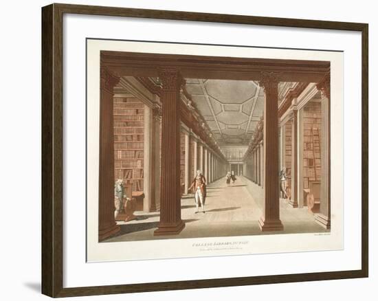 College Library, Dublin, 1793-James Malton-Framed Giclee Print
