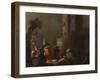 College of Animals, 1655 (Oil on Canvas)-Cornelis Saftleven-Framed Giclee Print