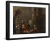 College of Animals, 1655 (Oil on Canvas)-Cornelis Saftleven-Framed Giclee Print