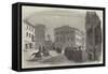 College of the Propaganda, at Rome, Sketched from the Piazza Di Spagna-null-Framed Stretched Canvas