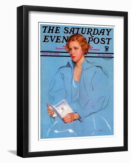 "College Requirements," Saturday Evening Post Cover, September 23, 1933-Penrhyn Stanlaws-Framed Giclee Print