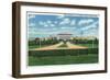 College Station, Texas - Panoramic View of the Main Entrance to Texas a and M College, c.1942-Lantern Press-Framed Art Print